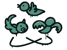 Sealed Graffiti | Dizzy (Frog Green)