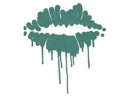 Sealed Graffiti | Kiss (Frog Green)
