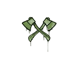 Sealed Graffiti | X-Axes (Battle Green)