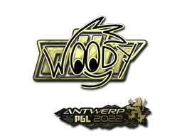 Sticker | WOOD7 (Gold) | Antwerp 2022