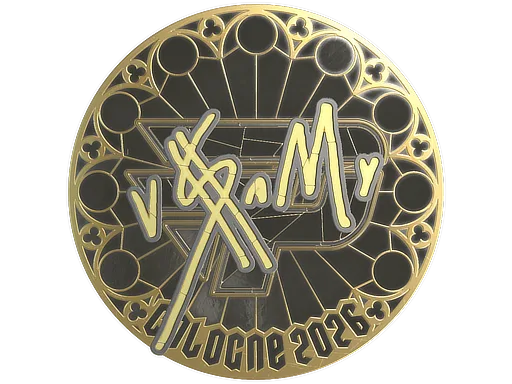 Sticker | v$m (Gold) | Cologne 2026