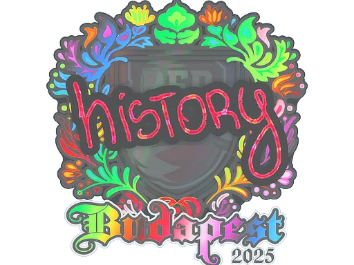 Sticker | History (Holo) | Budapest 2025