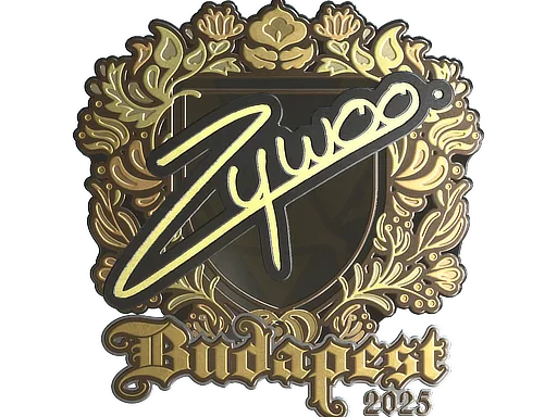 Sticker | ZywOo (Gold) | Budapest 2025