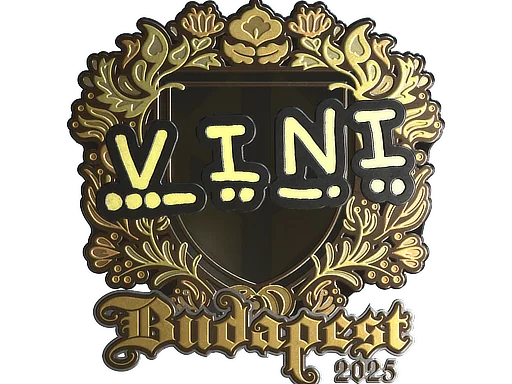 Sticker | VINI (Gold) | Budapest 2025