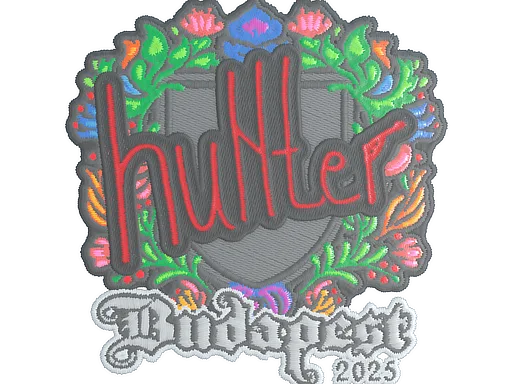 Sticker | huNter- (Embroidered) | Budapest 2025