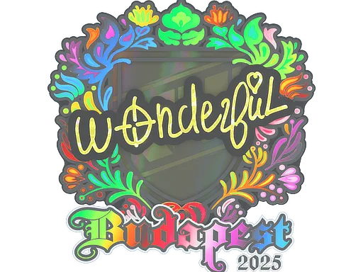 Sticker | w0nderful (Holo) | Budapest 2025