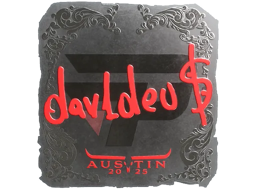 Sticker | dav1deuS (Foil) | Austin 2025