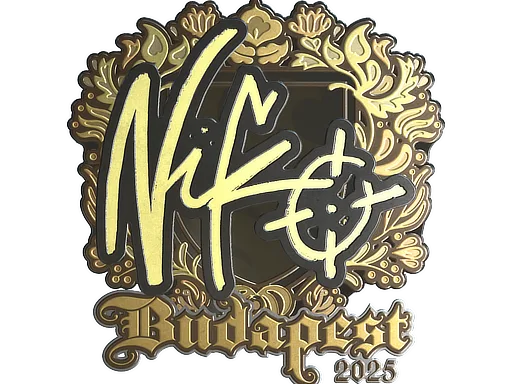 Sticker | NiKo (Gold) | Budapest 2025