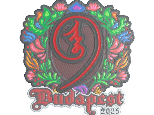 Sticker | nin9 (Embroidered) | Budapest 2025