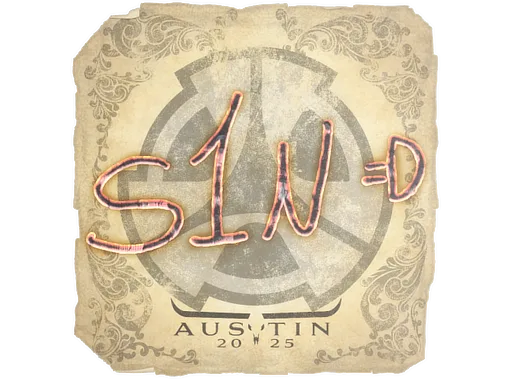 Sticker | s1n | Austin 2025