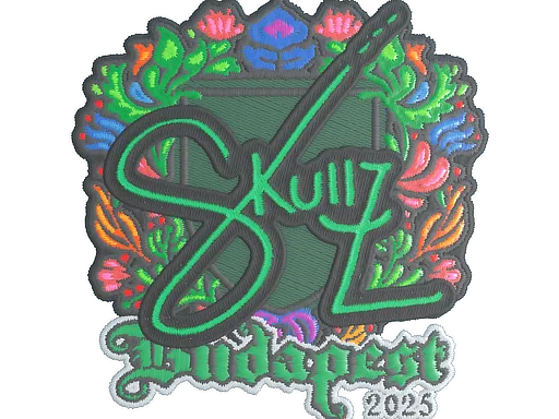 Sticker | skullz (Embroidered) | Budapest 2025