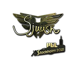 Sticker | sjuush (Gold) | Stockholm 2021