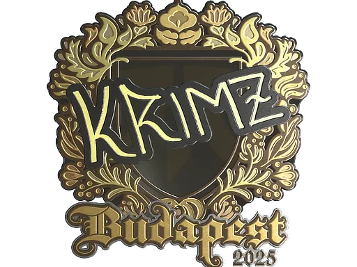 Sticker | KRIMZ (Gold) | Budapest 2025