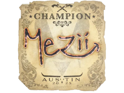 Sticker | mezii (Champion) | Austin 2025