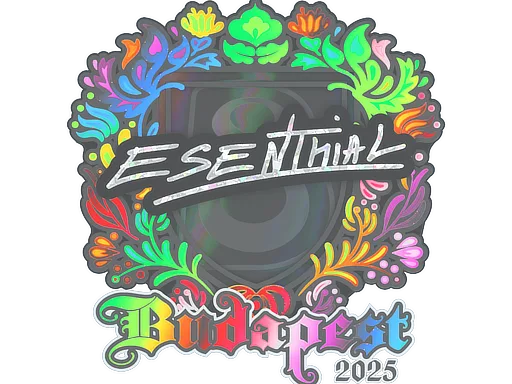 Sticker | esenthial (Holo) | Budapest 2025