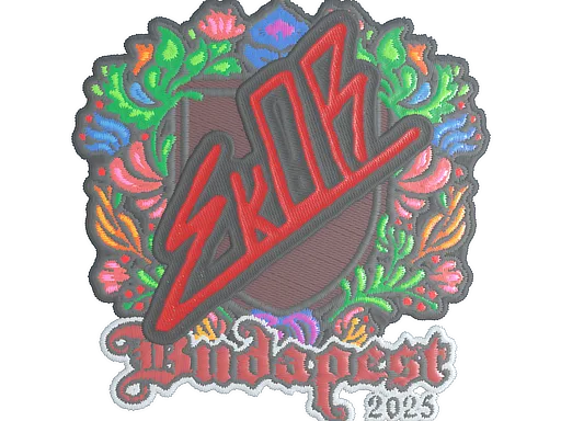 Sticker | sk0R (Embroidered) | Budapest 2025