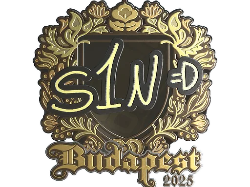 Sticker | s1n (Gold) | Budapest 2025
