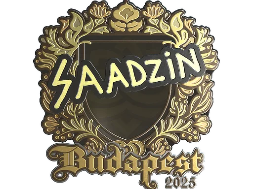 Sticker | saadzin (Gold) | Budapest 2025