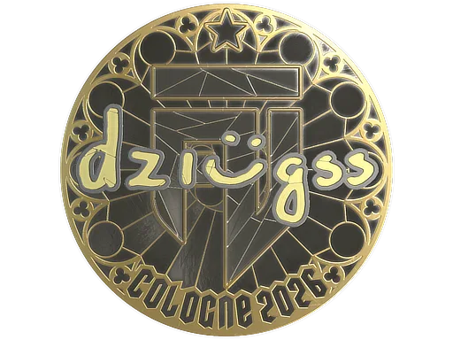 Sticker | dziugss (Gold) | Cologne 2026