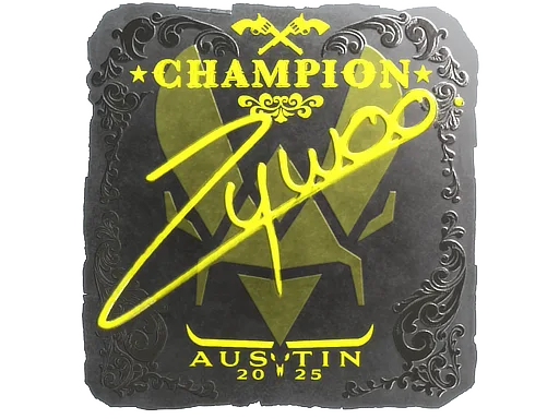 Sticker | ZywOo (Foil, Champion) | Austin 2025