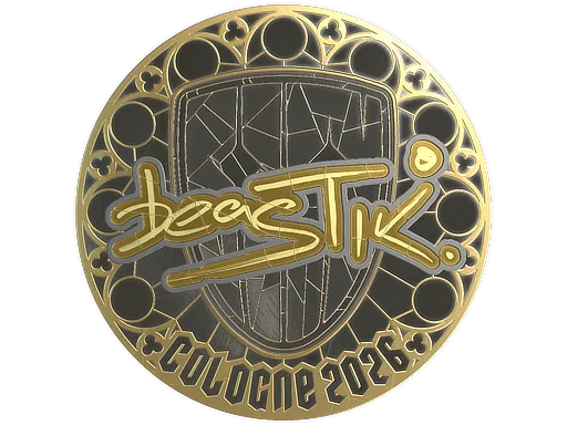 Sticker | beastik (Gold) | Cologne 2026
