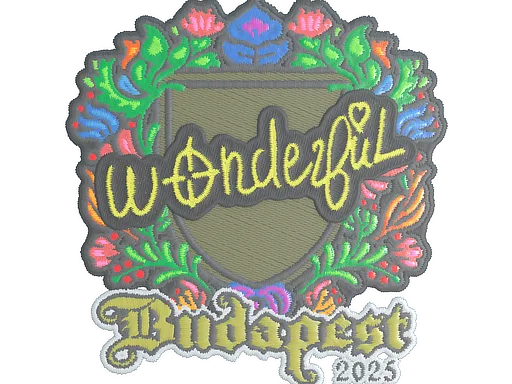 Sticker | w0nderful (Embroidered) | Budapest 2025