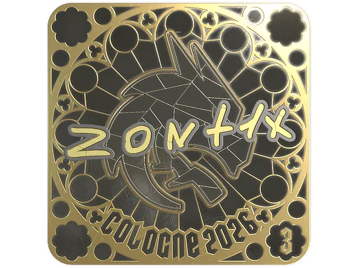 Sticker | zont1x (Gold, Ranked) | Cologne 2026