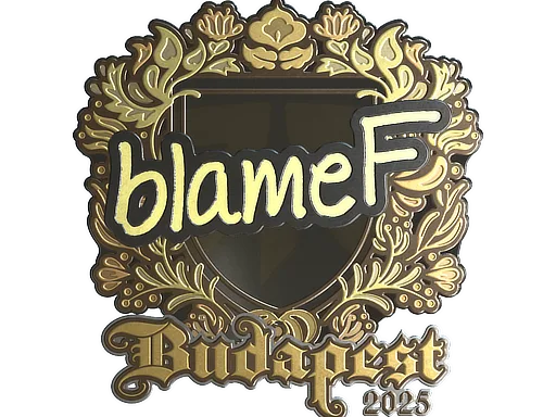 Sticker | blameF (Gold) | Budapest 2025
