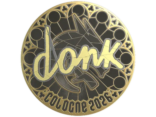 Sticker | donk (Gold) | Cologne 2026