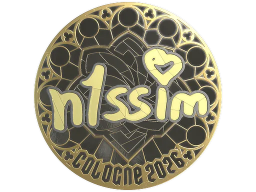 Sticker | n1ssim (Gold) | Cologne 2026