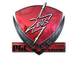 Sticker | Zeus (Foil) | Krakow 2017