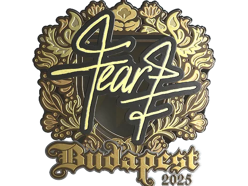 Sticker | fEAR (Gold) | Budapest 2025