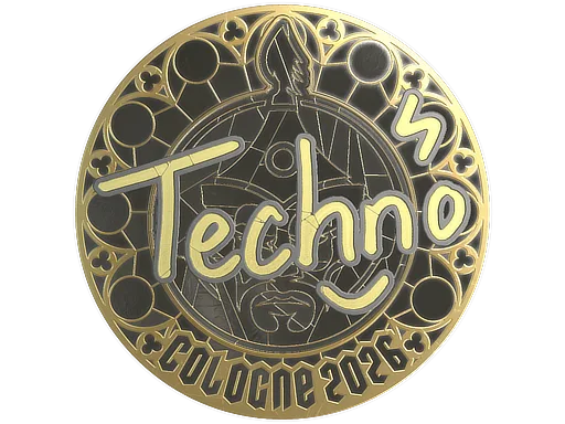 Sticker | Techno4K (Gold) | Cologne 2026