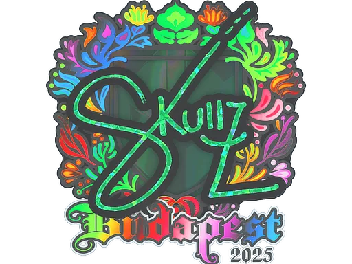 Sticker | skullz (Holo) | Budapest 2025