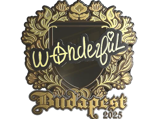 Sticker | w0nderful (Gold) | Budapest 2025
