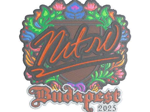 Sticker | nitr0 (Embroidered) | Budapest 2025
