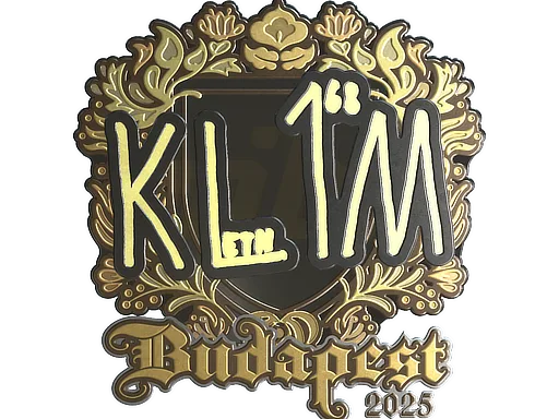 Sticker | kl1m (Gold) | Budapest 2025